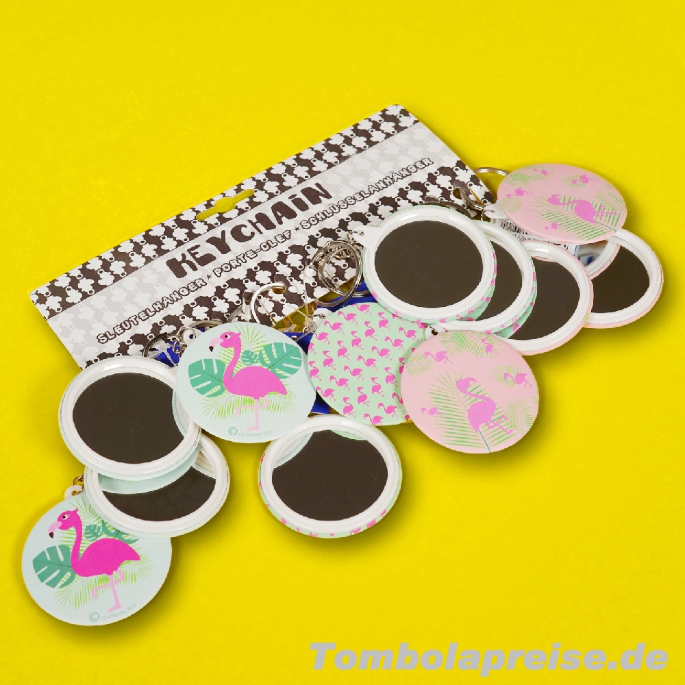 Tombolapreis Flamingo Spiegel-Anh&auml;nger