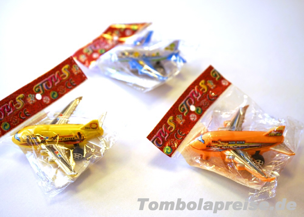 Tombolapreis Flugzeug mit R&uuml;ckaufzug