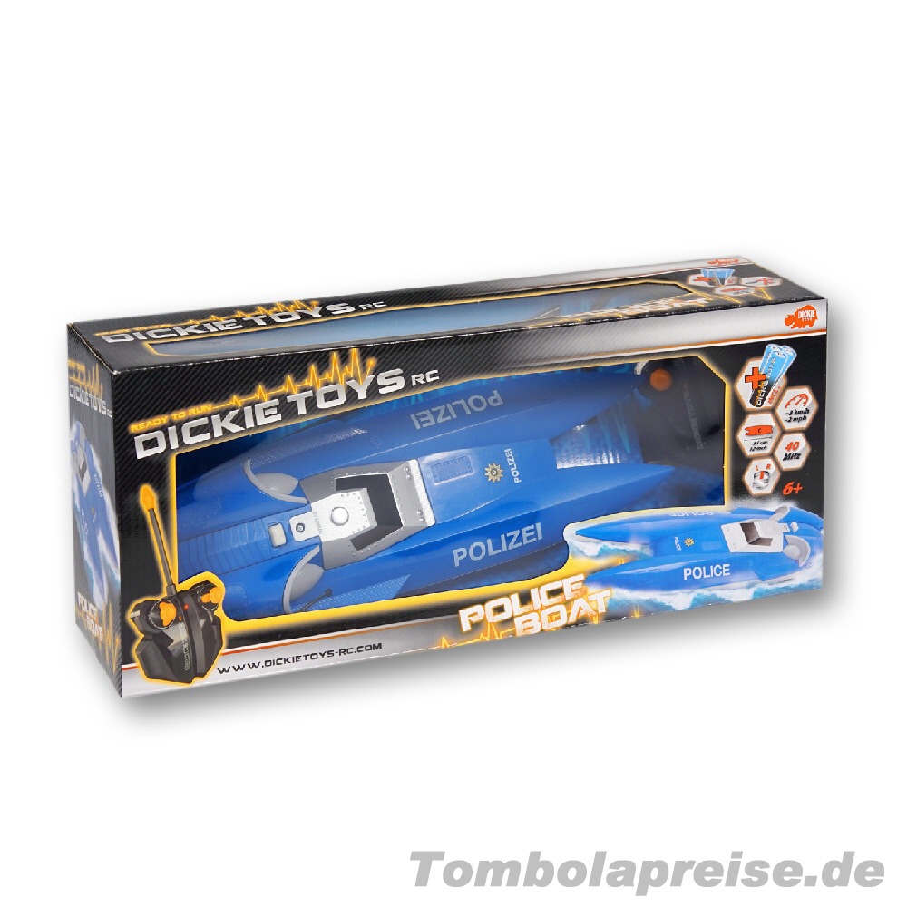 Tombolapreis Funk-Polizeiboot