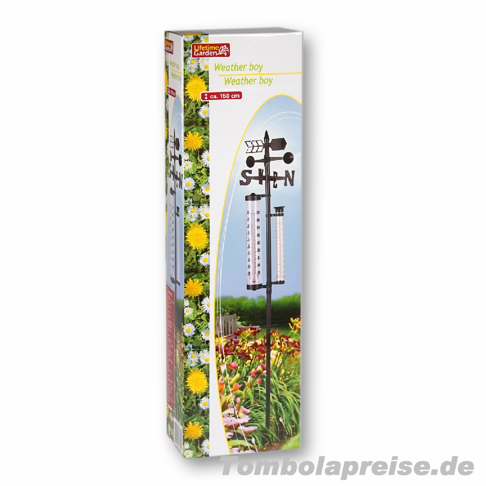 Tombolapreis Gartenstecker Wetterstation