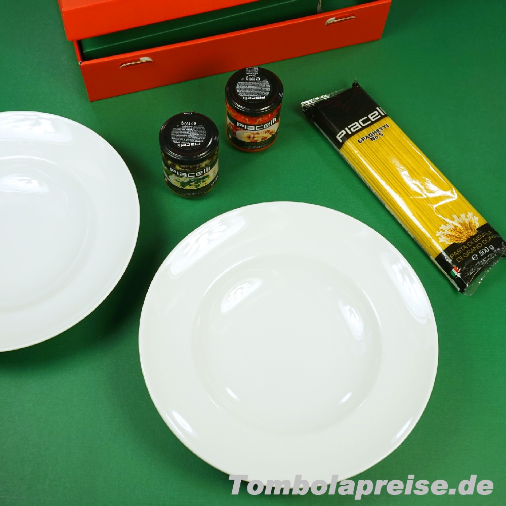 Tombolapreis Pastateller-Geschenkset