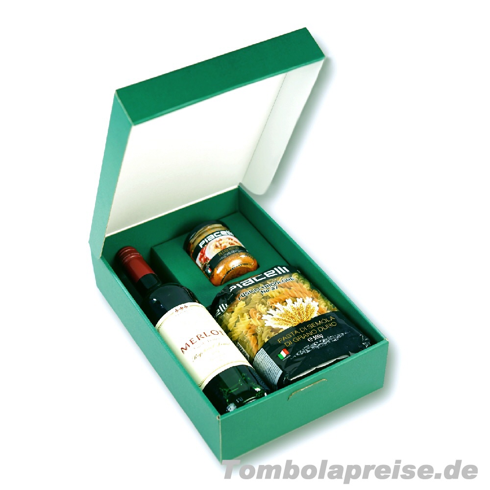 Tombolapreis Wein und Pesto-Geschenkset