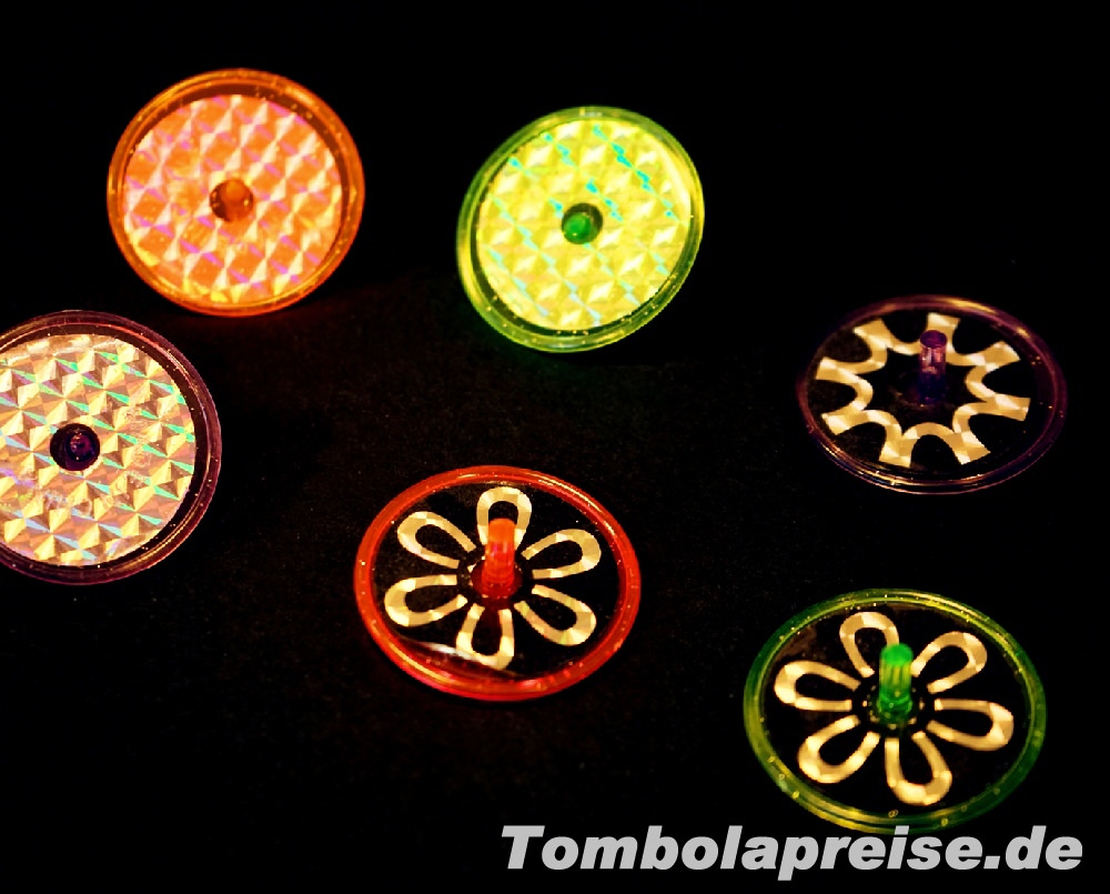 Tombolapreis Kreisel mit Glitzer