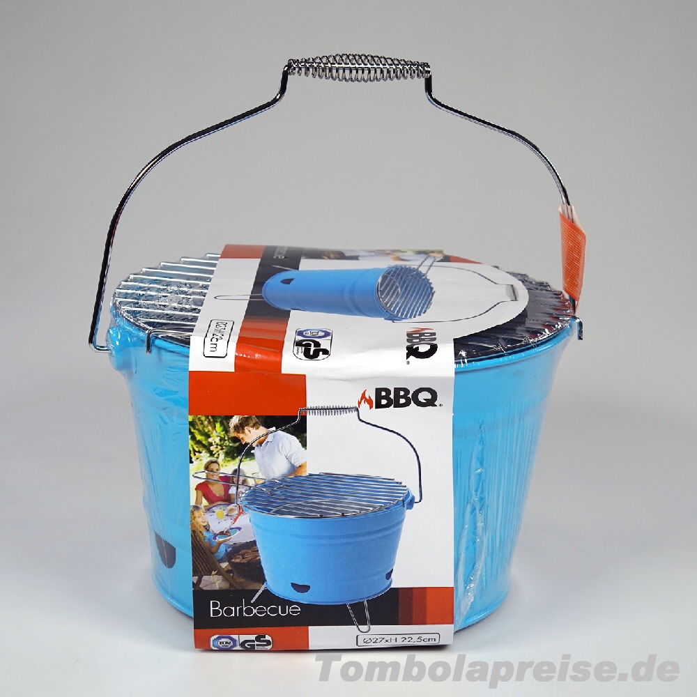 Tombolapreis Grilleimer in bunten Farben