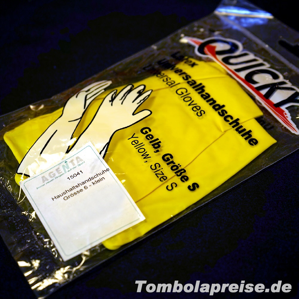 Tombolapreis Haushaltshandschuhe klein