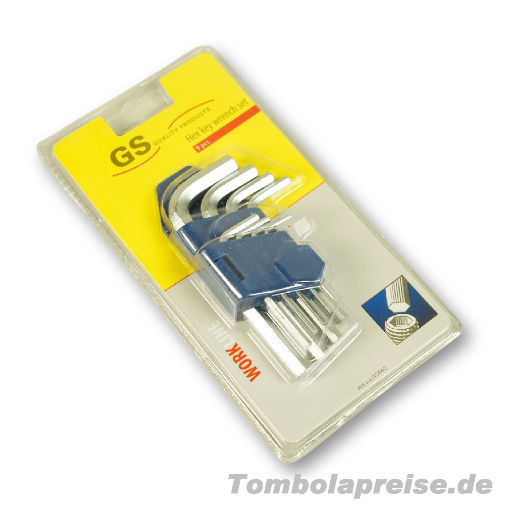 Tombolapreis Innensechskant-Schl&uuml;sselset