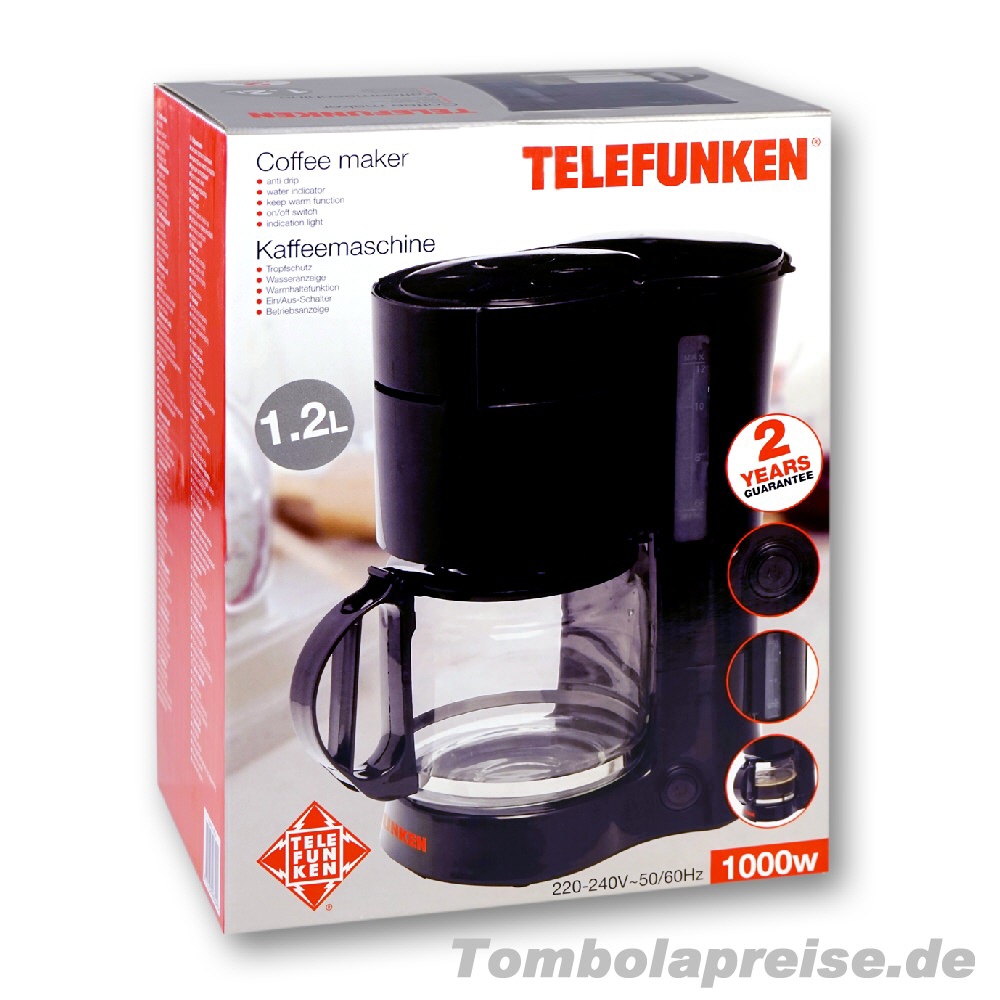 Tombolapreis Filterkaffeemaschine