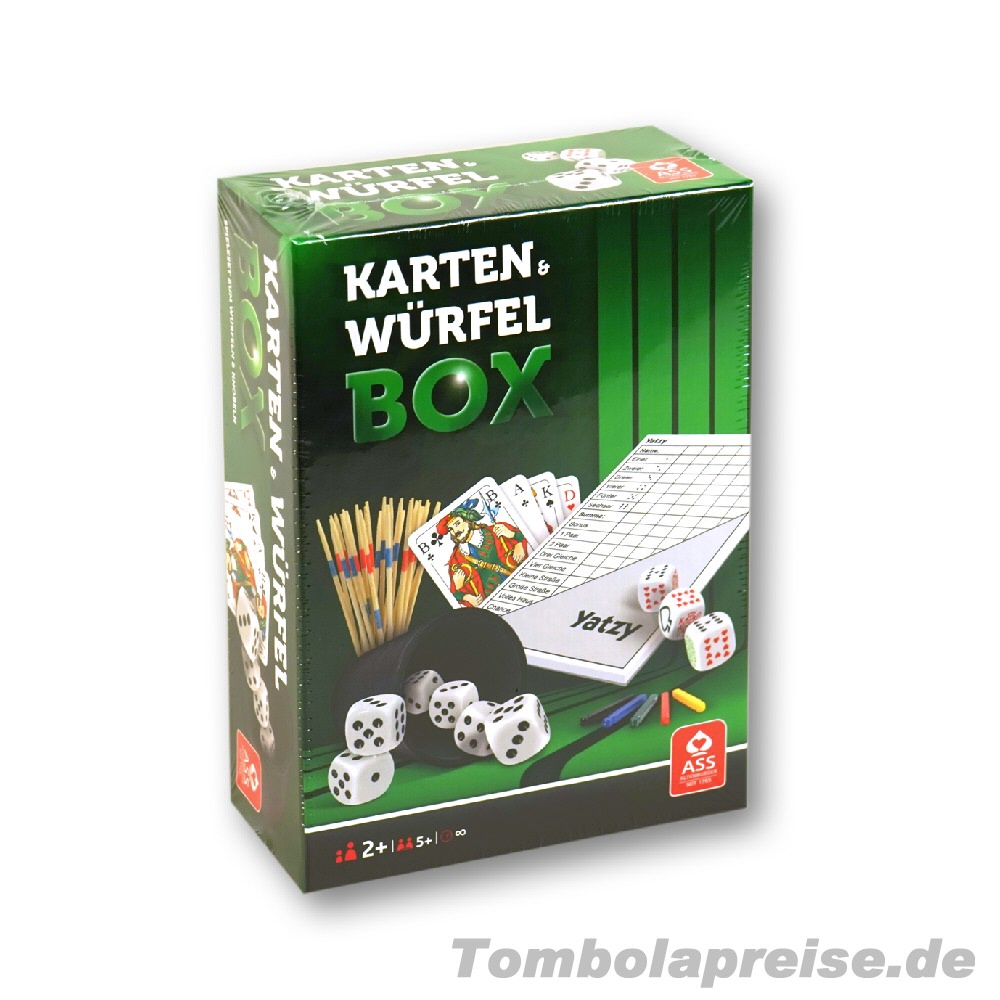 Tombolapreis W&uuml;rfel- und Kartenbox