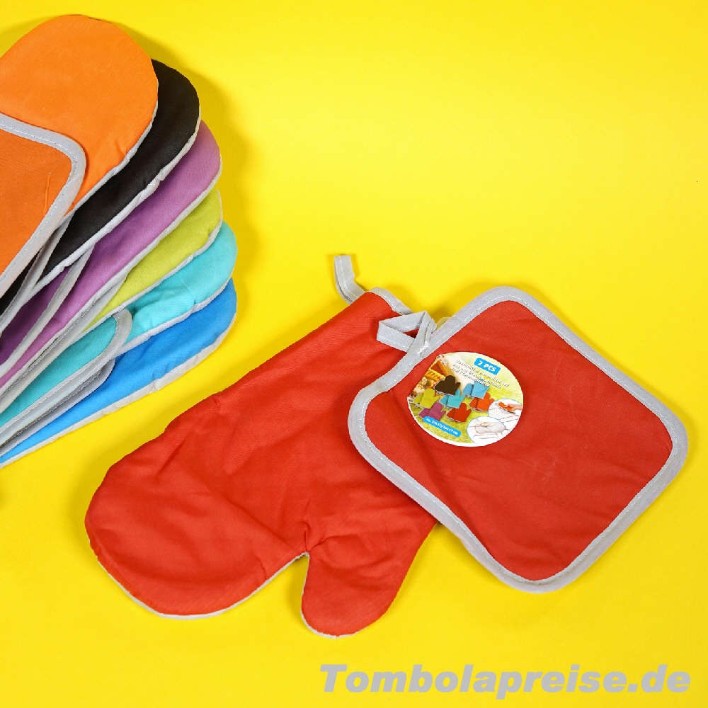 Tombolapreis Topflappen und Kochhandschuh