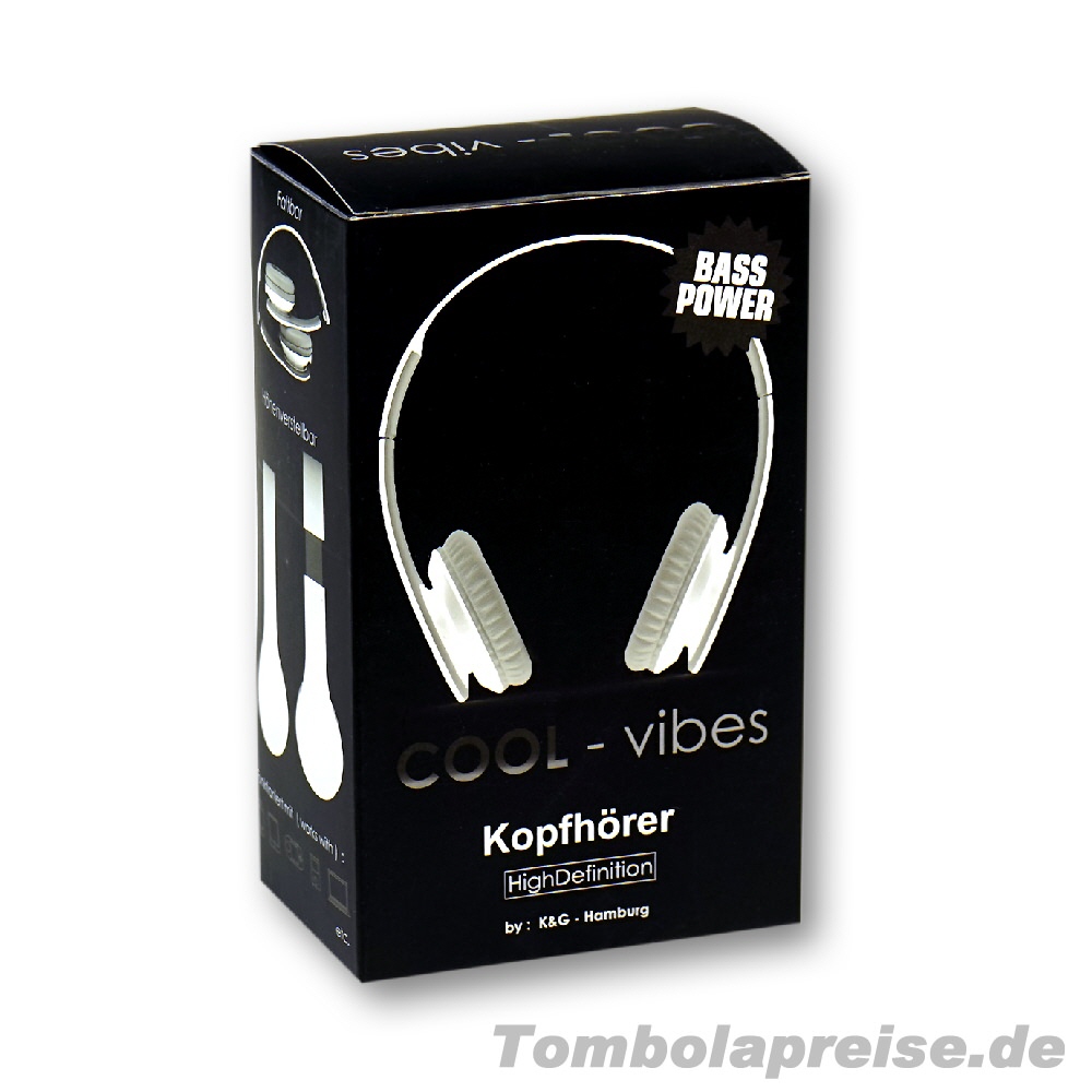 Tombolapreis Kopfh&ouml;rer wei&szlig;