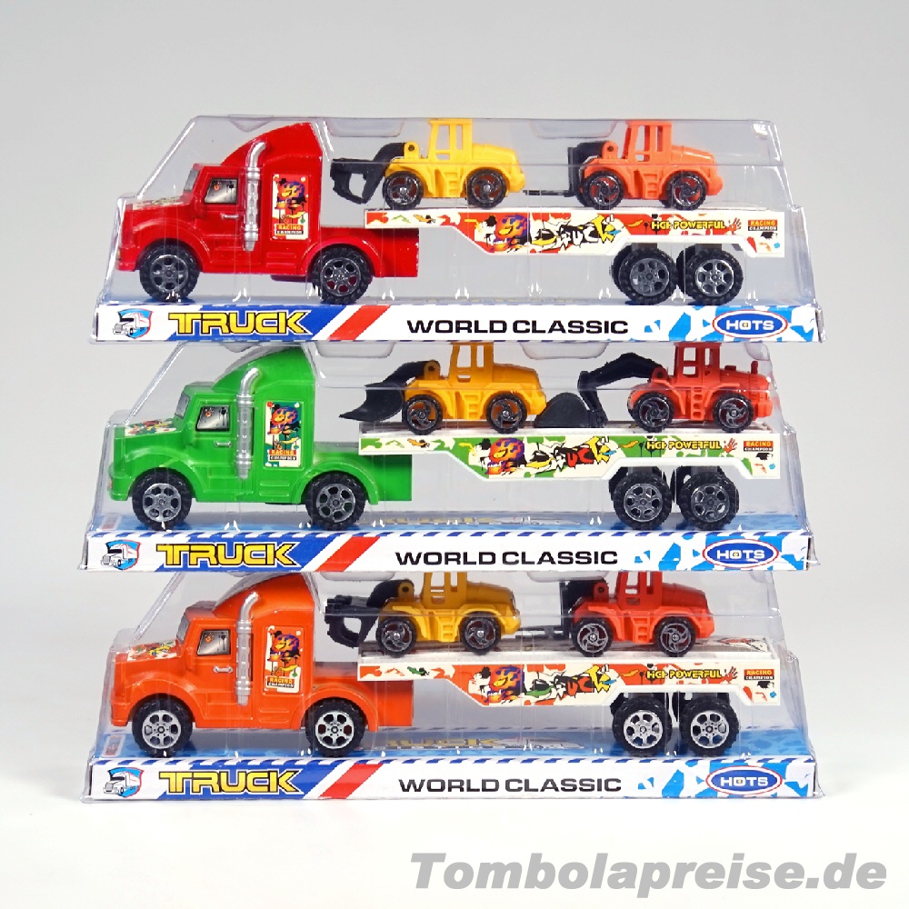 Tombolapreis LKW mit Anh&auml;nger Baufahrzeuge