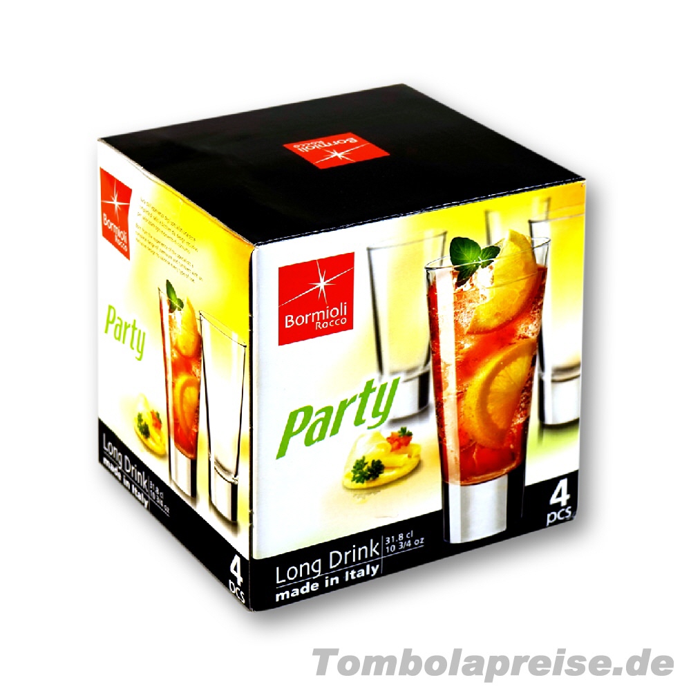 Tombolapreis 4er-Set Longdrinkgl&auml;ser
