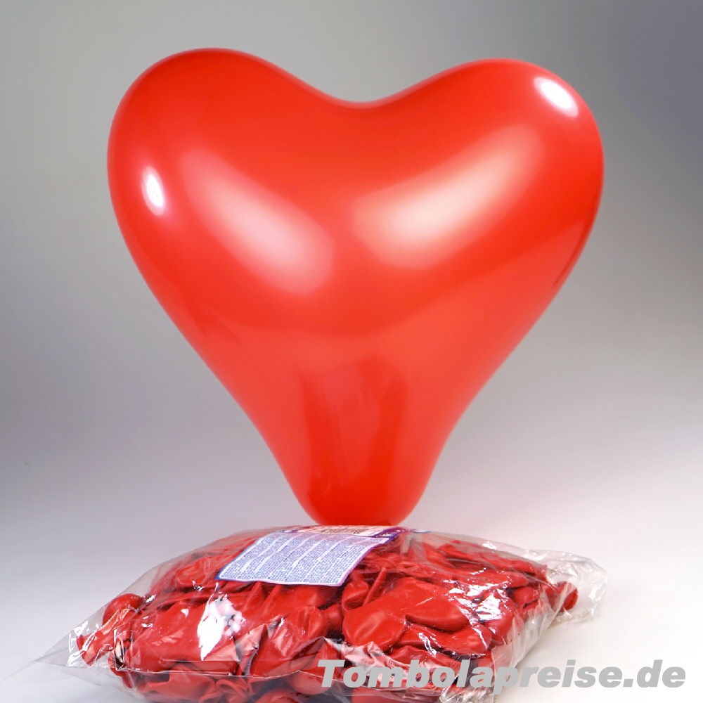 Tombolapreis Luftballon Herz rot