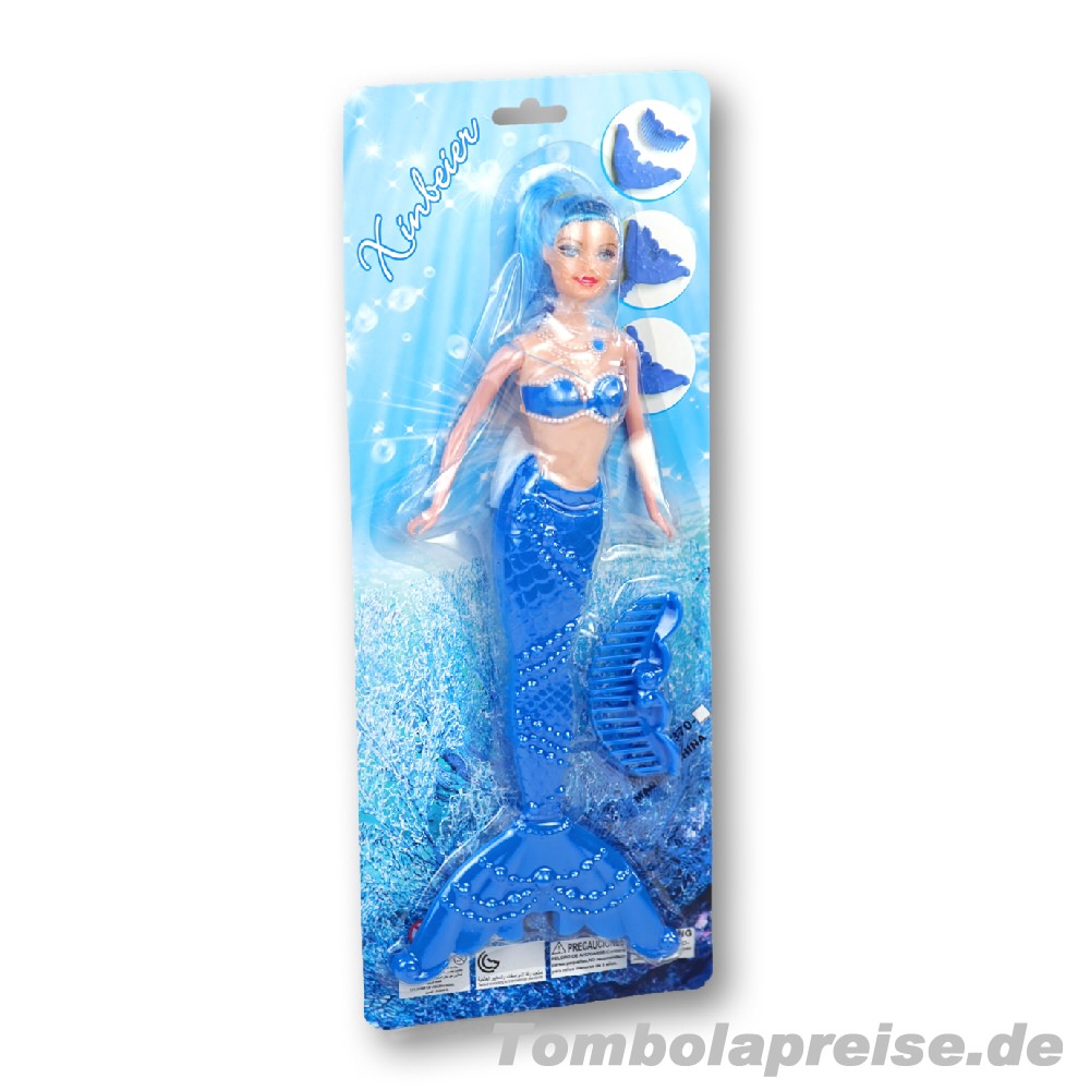 Tombolapreis Meerjungfrau Puppe blau
