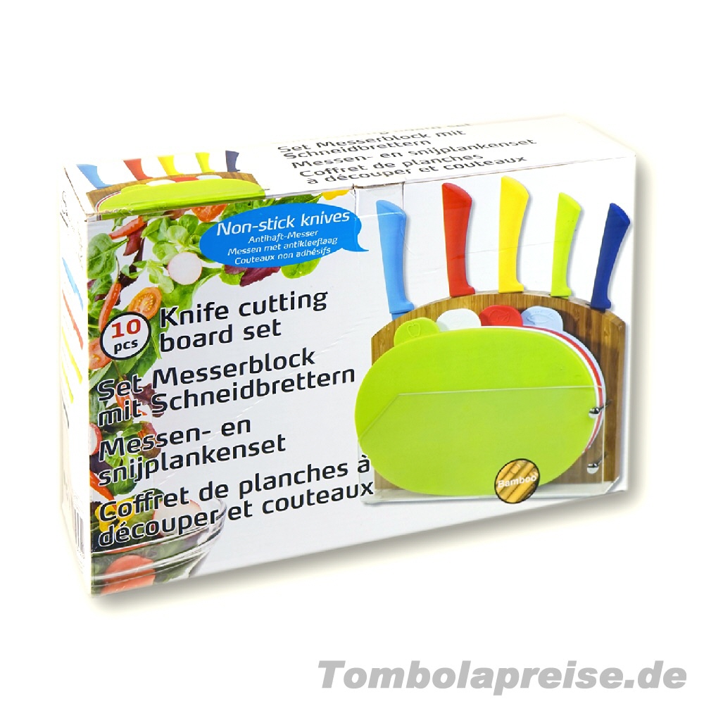 Tombolapreis Messer-Schneidset 10teilig