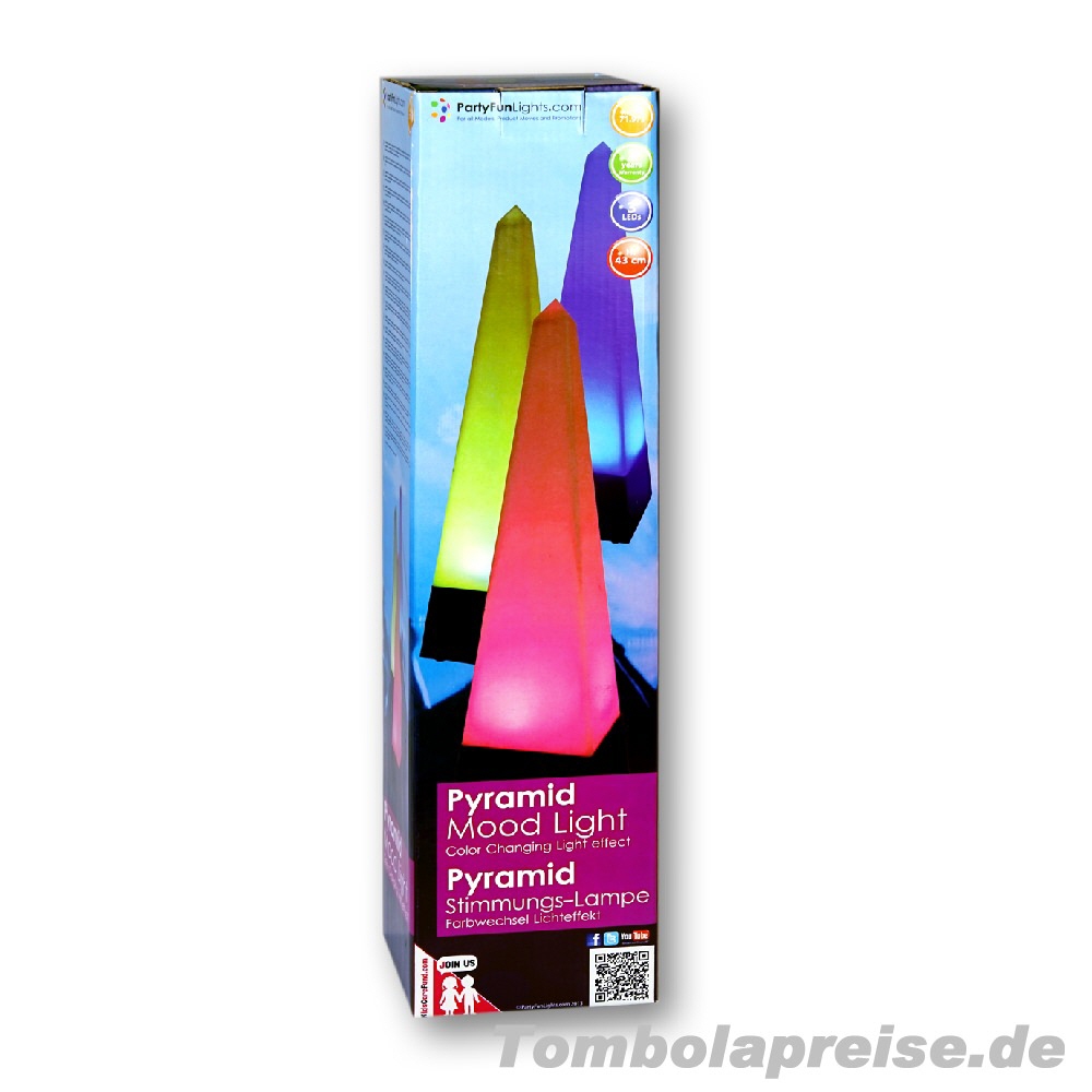 Tombolapreis Moodlight-Pyramide 45 cm