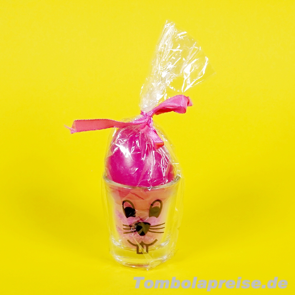 Tombolapreis Osterkerze Gesicht