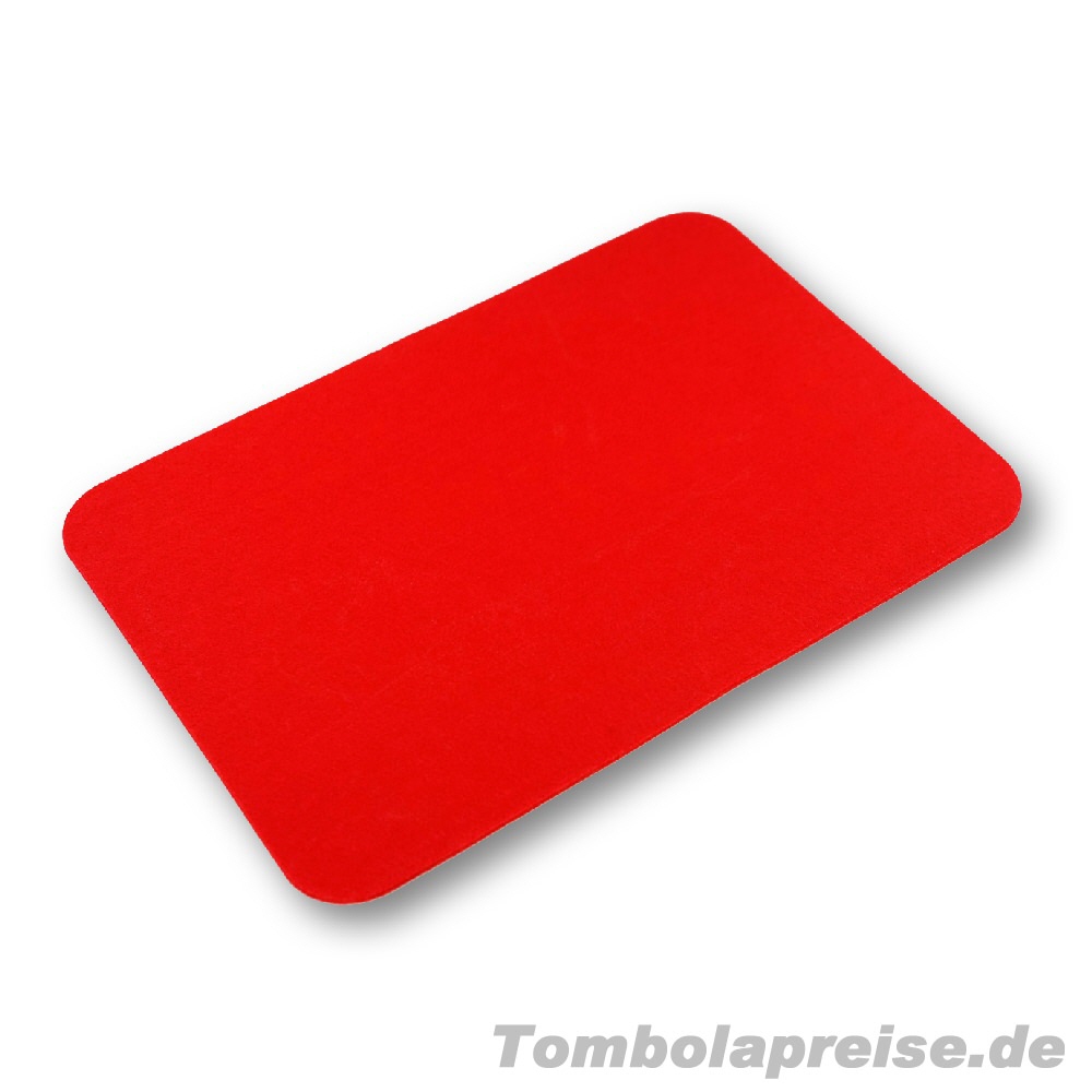 Tombolapreis Filz-Platzset rot