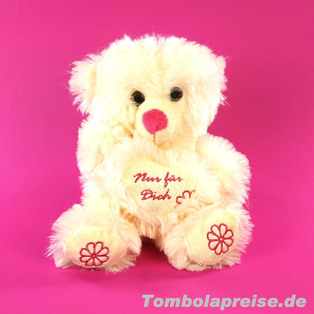 Tombolapreis Pl&uuml;sch-B&auml;r mit Herz