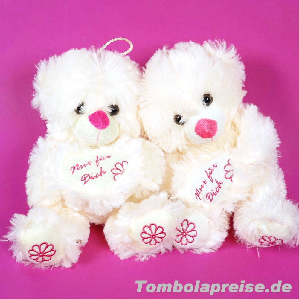 Tombolapreis Pl&uuml;sch-B&auml;ren mit Herzen