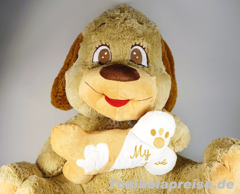 Tombolapreis Pl&uuml;sch-Hund XXL 75 cm