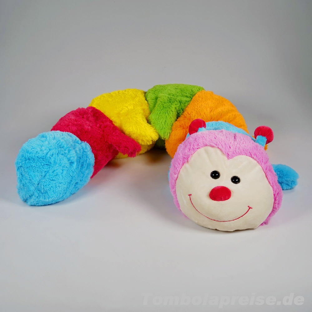 Tombolapreis Pl&uuml;sch-Regenbogen-Raupe