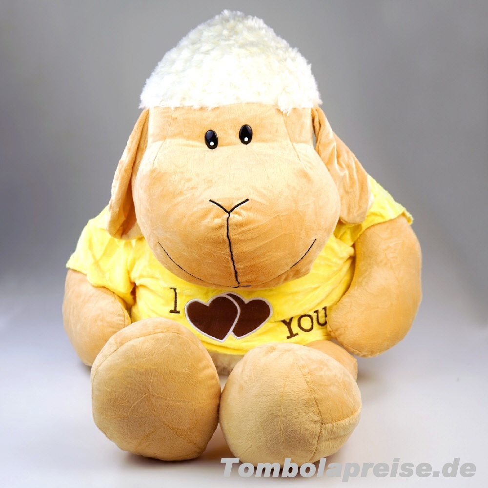 Tombolapreis Pl&uuml;sch-Schaf mit Shirt