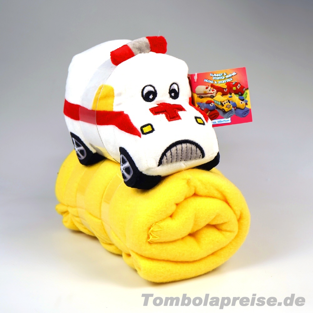 Tombolapreis Pl&uuml;sch-Tier mit Decke