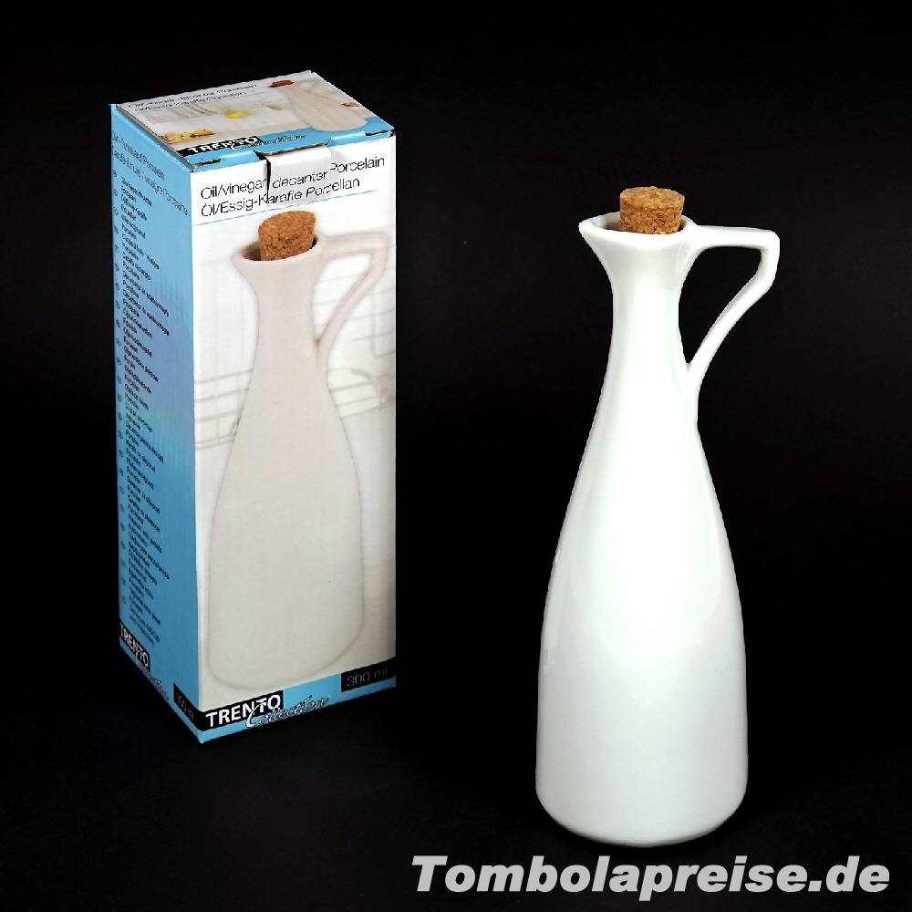 Tombolapreis Porzellan-Karaffe Essig und &Ouml;l