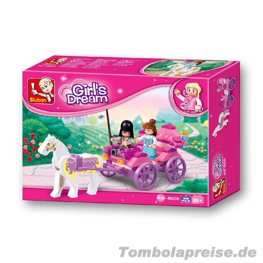 Tombolapreis Kutsche Steckbausteinkasten