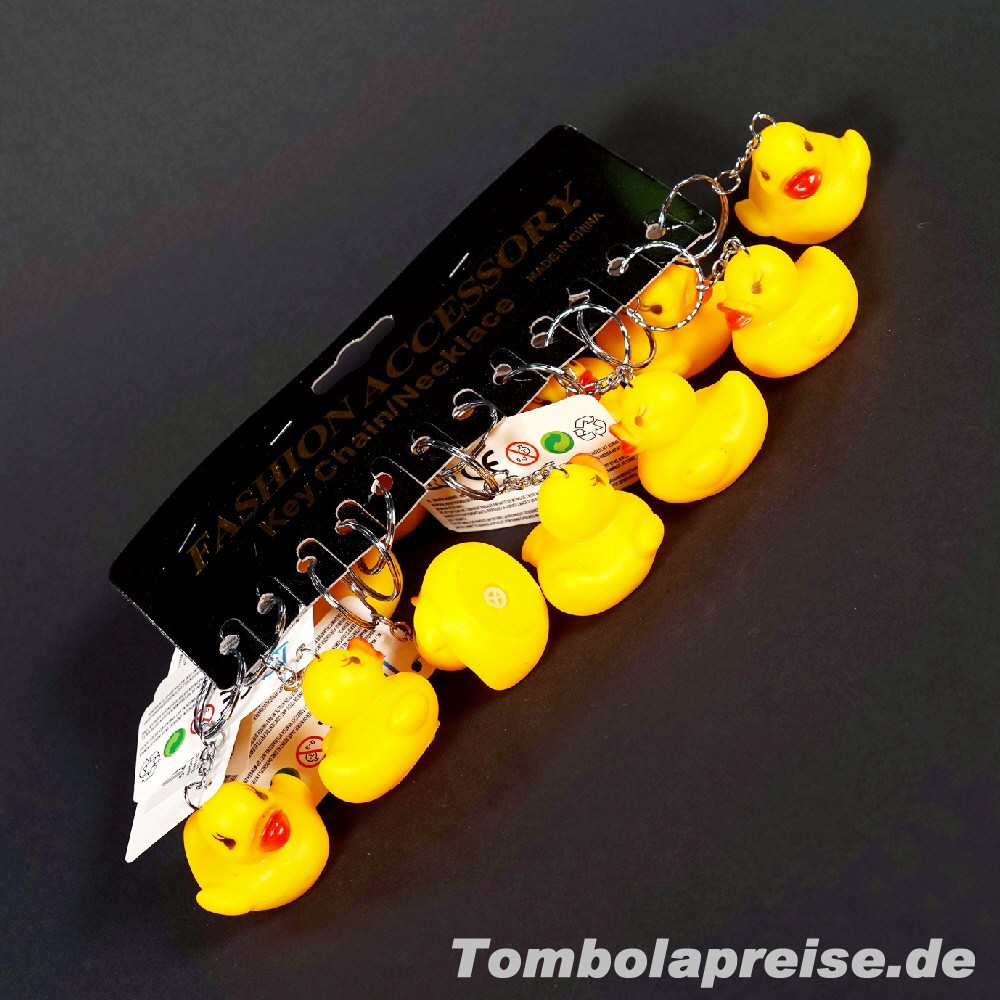 Tombolapreis Quietscheente Schl&uuml;sselanh&auml;nger