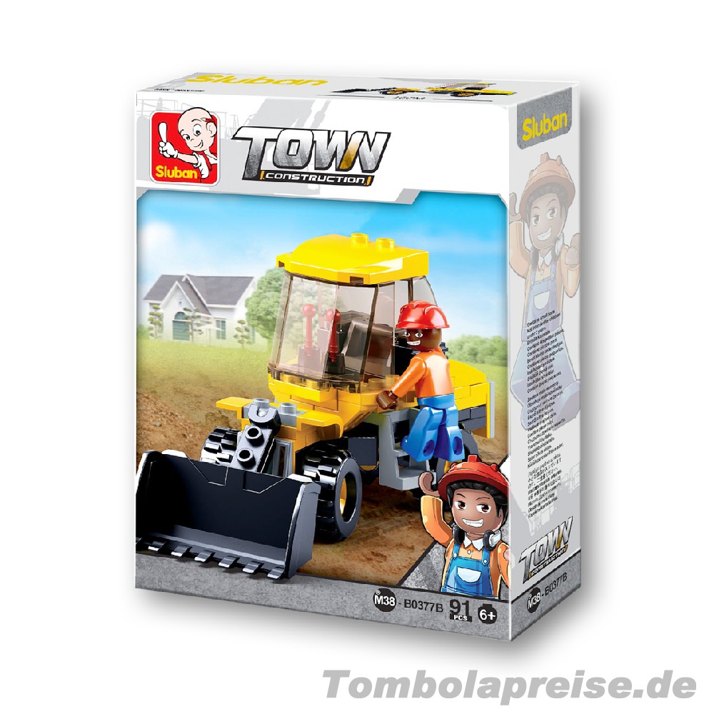 Tombolapreis Steckbausteinbox Radlader