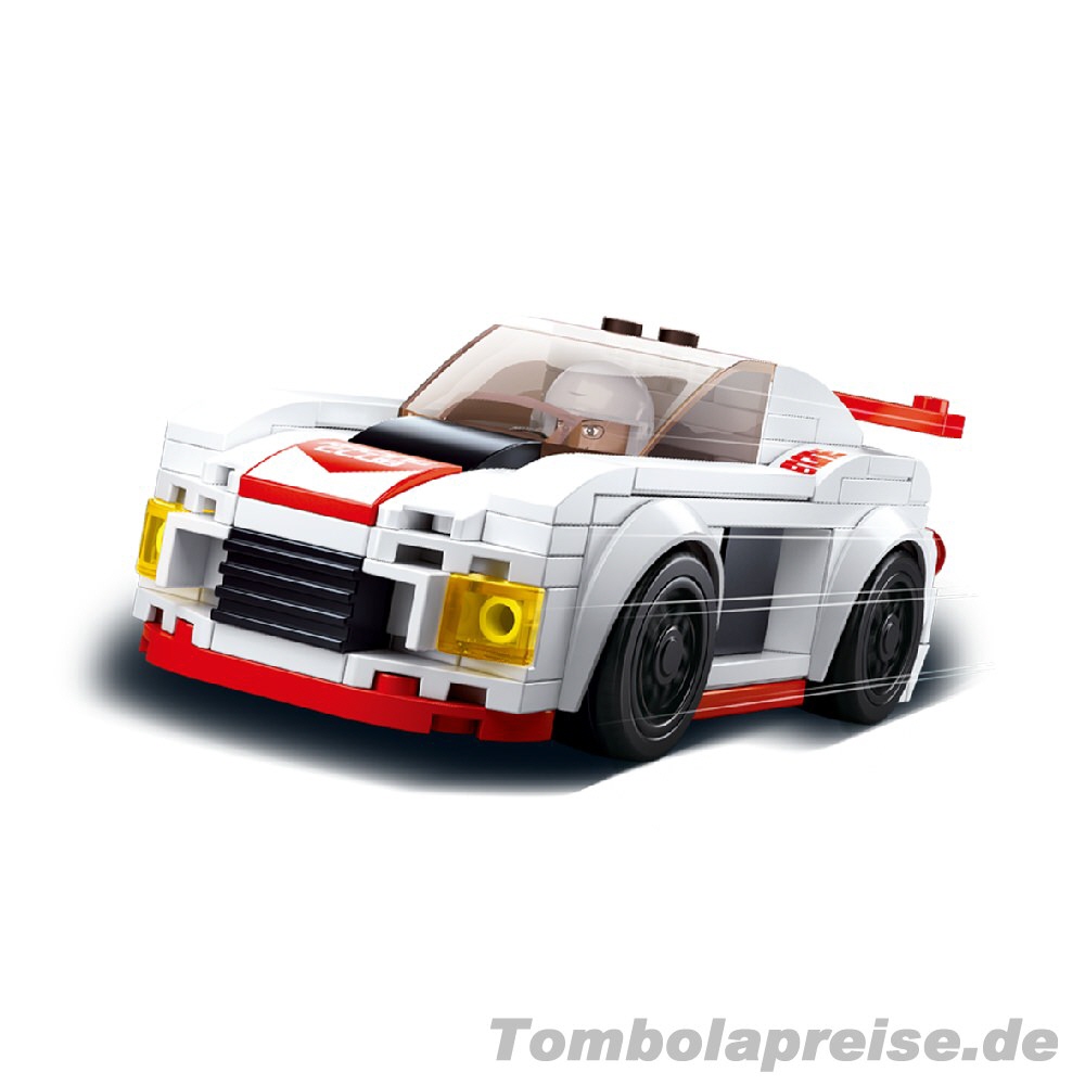 Tombolapreis Klemmbausteinbox Rennauto