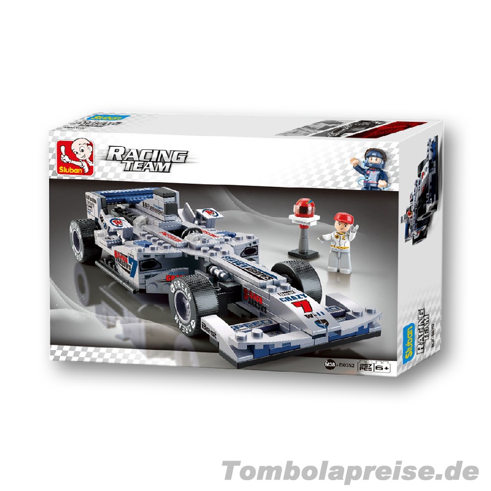 Tombolapreis Rennwagen Steckbausteine