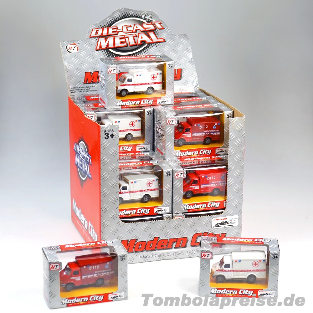 Tombolapreis Metall-Rettungsfahrzeuge