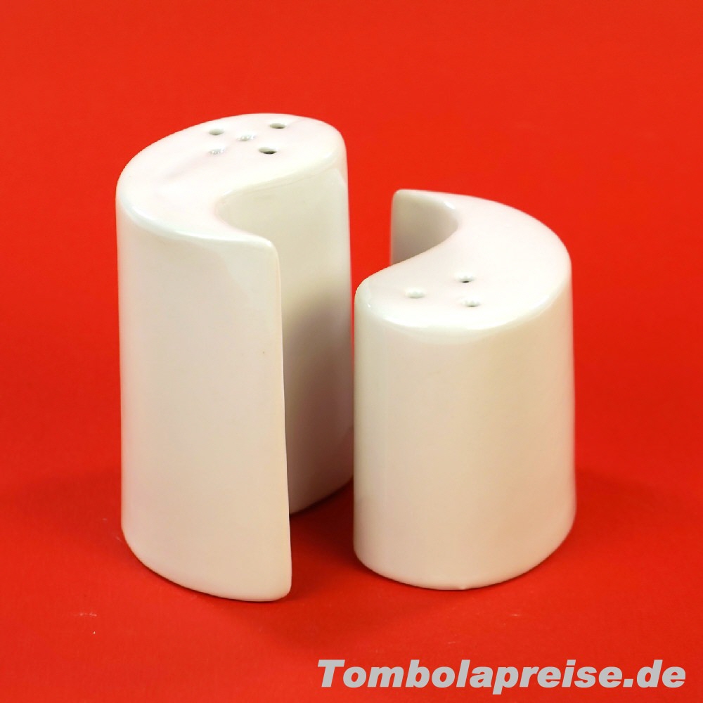 Tombolapreis Salz- und Pfefferstreuer weiss