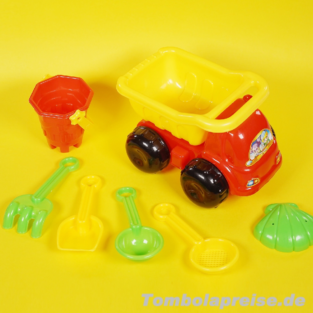 Tombolapreis LKW-Sandspielzeug 7teilig