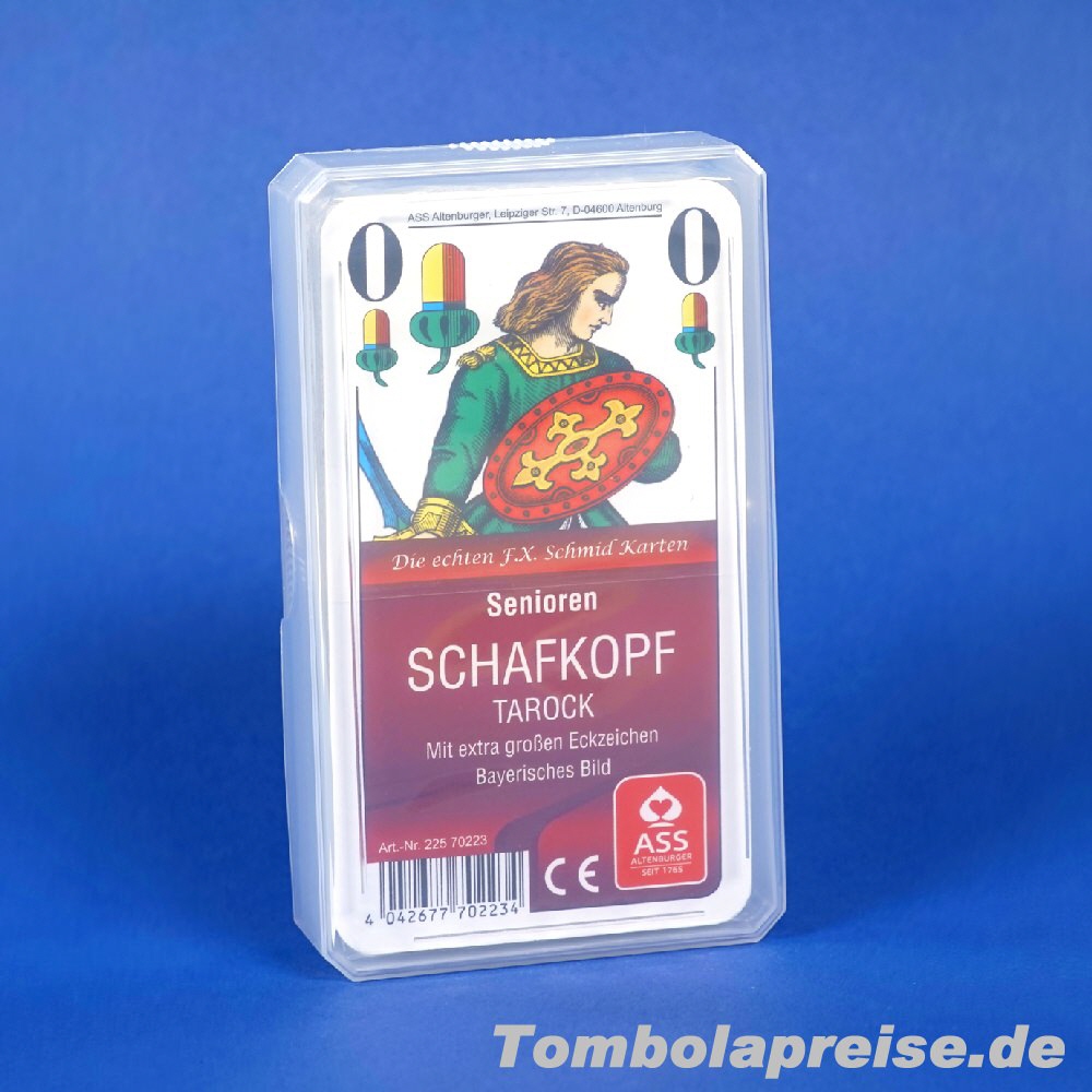 Tombolapreis Schafkopfkarten f&uuml;r Senioren