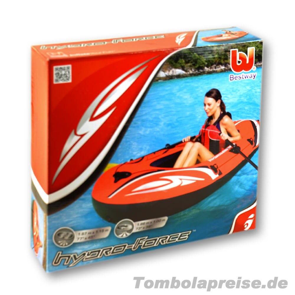Tombolapreis Rotes Schlauchboot