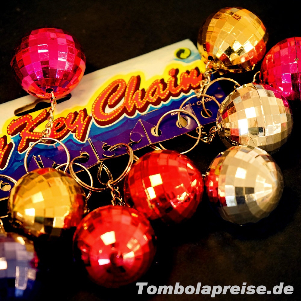 Tombolapreis Schl&uuml;sselanh&auml;nger Diskokugel