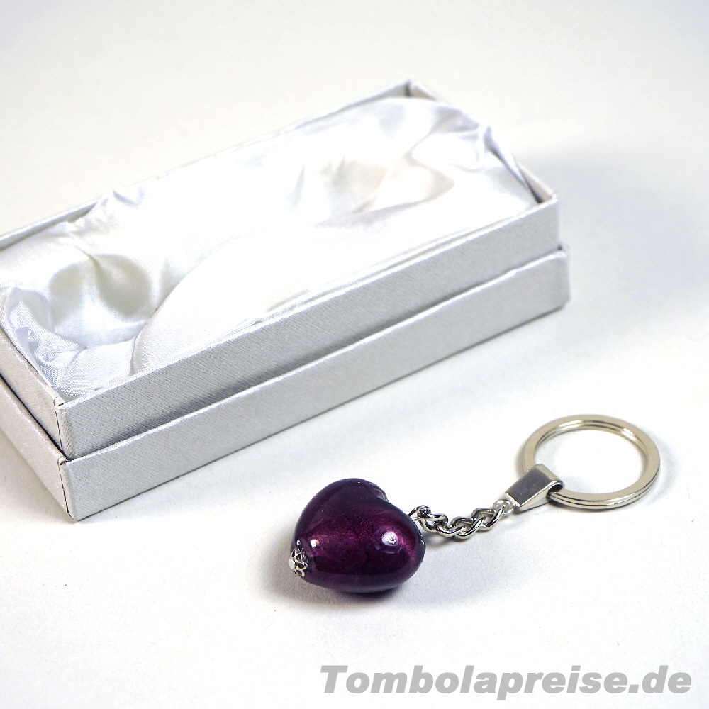 Tombolapreis Schl&uuml;sselanh&auml;nger Edelsteinherz