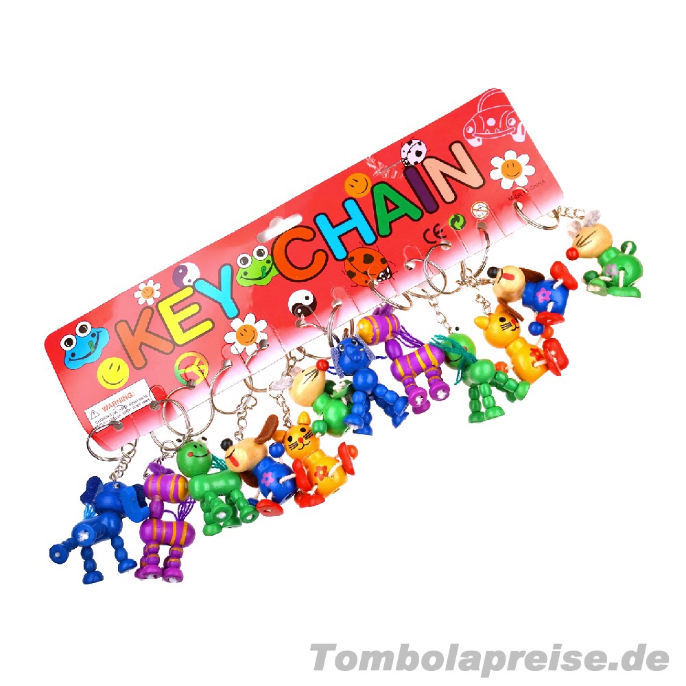 Tombolapreis Schl&uuml;sselanh&auml;nger Holztiere