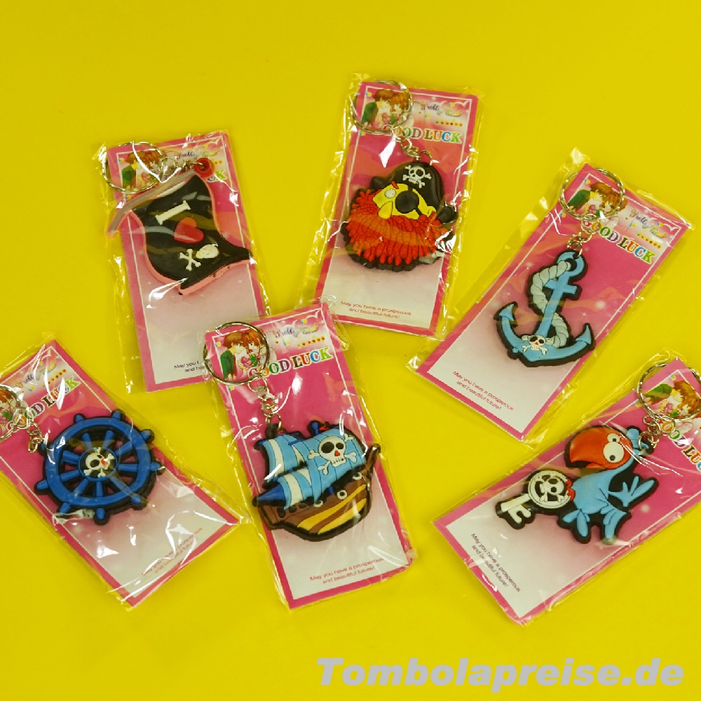 Tombolapreis Schl&uuml;sselanh&auml;nger Piratensymbole