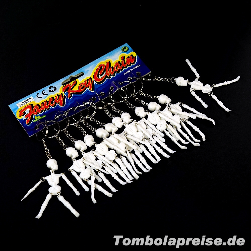 Tombolapreis Schl&uuml;sselanh&auml;nger Skelette