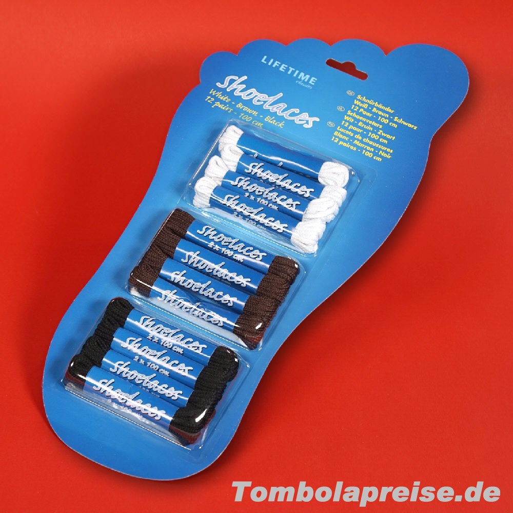Tombolapreis Schn&uuml;rb&auml;nder-Set