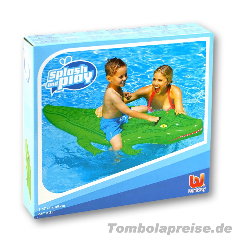 Tombolapreis Schwimmtier Krokodil