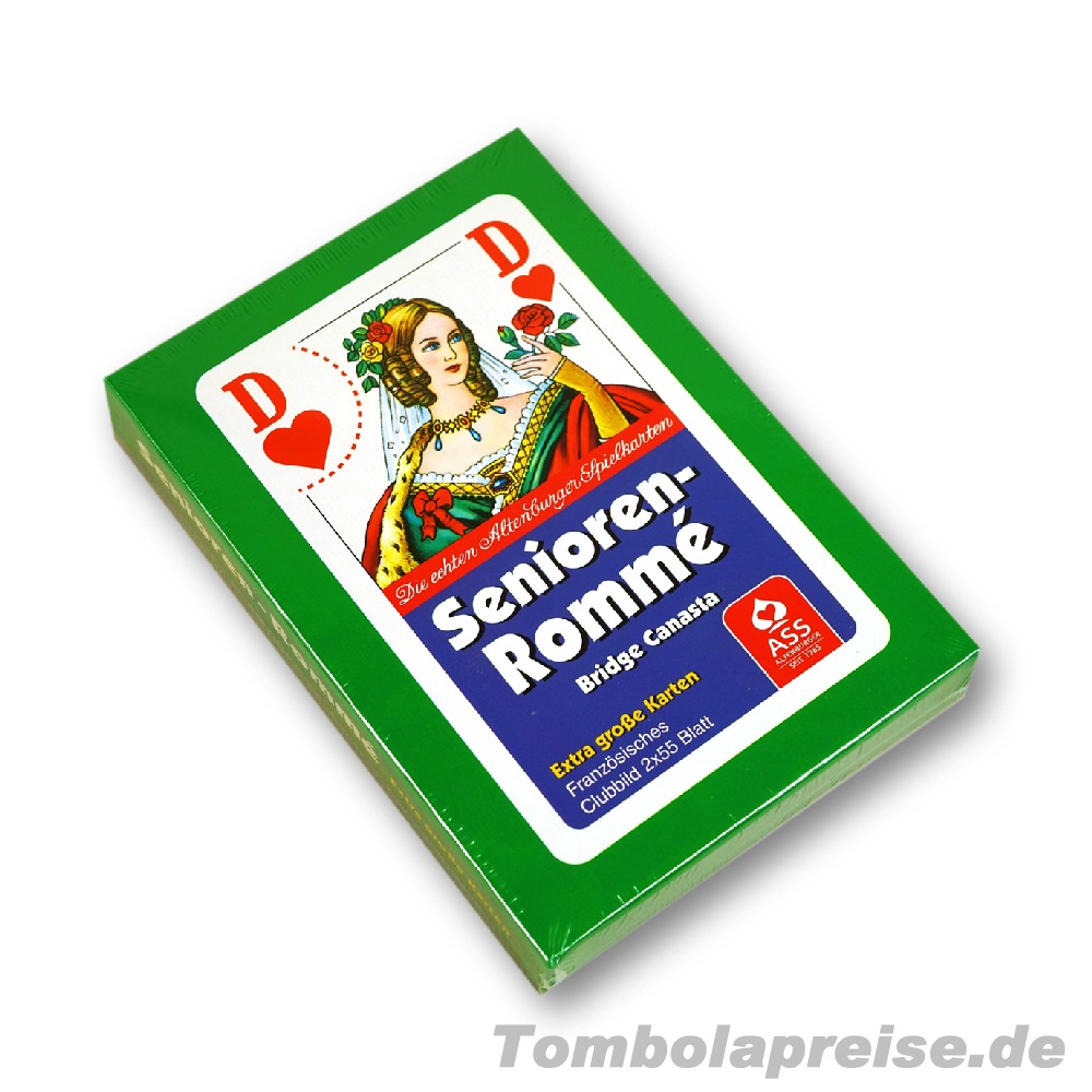 Tombolapreis Senioren-Romm&eacute;-Spielkarten