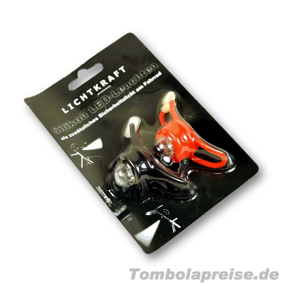 Tombolapreis LED-Fahrradleuchten Silikon