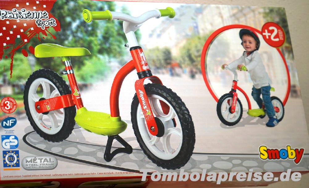 Tombolapreis Kinder-Laufrad