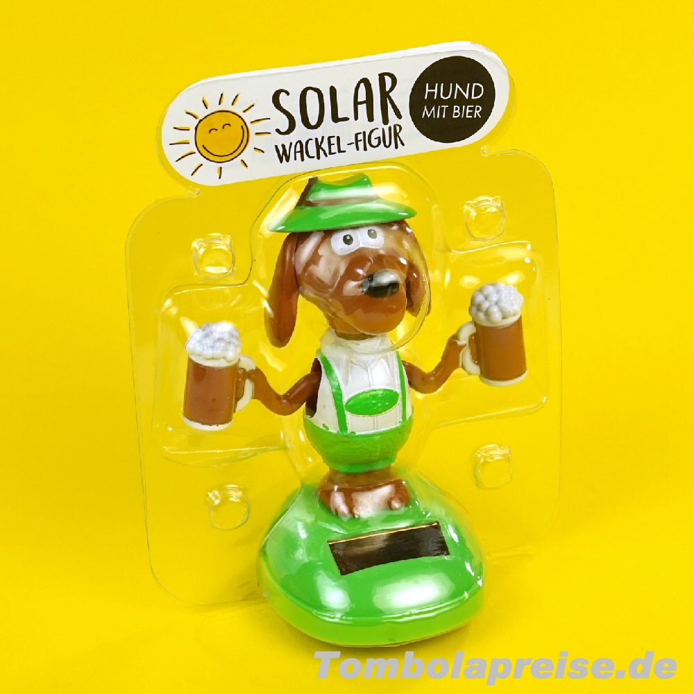 Tombolapreis Solar-Wackelfigur Bierzelthund